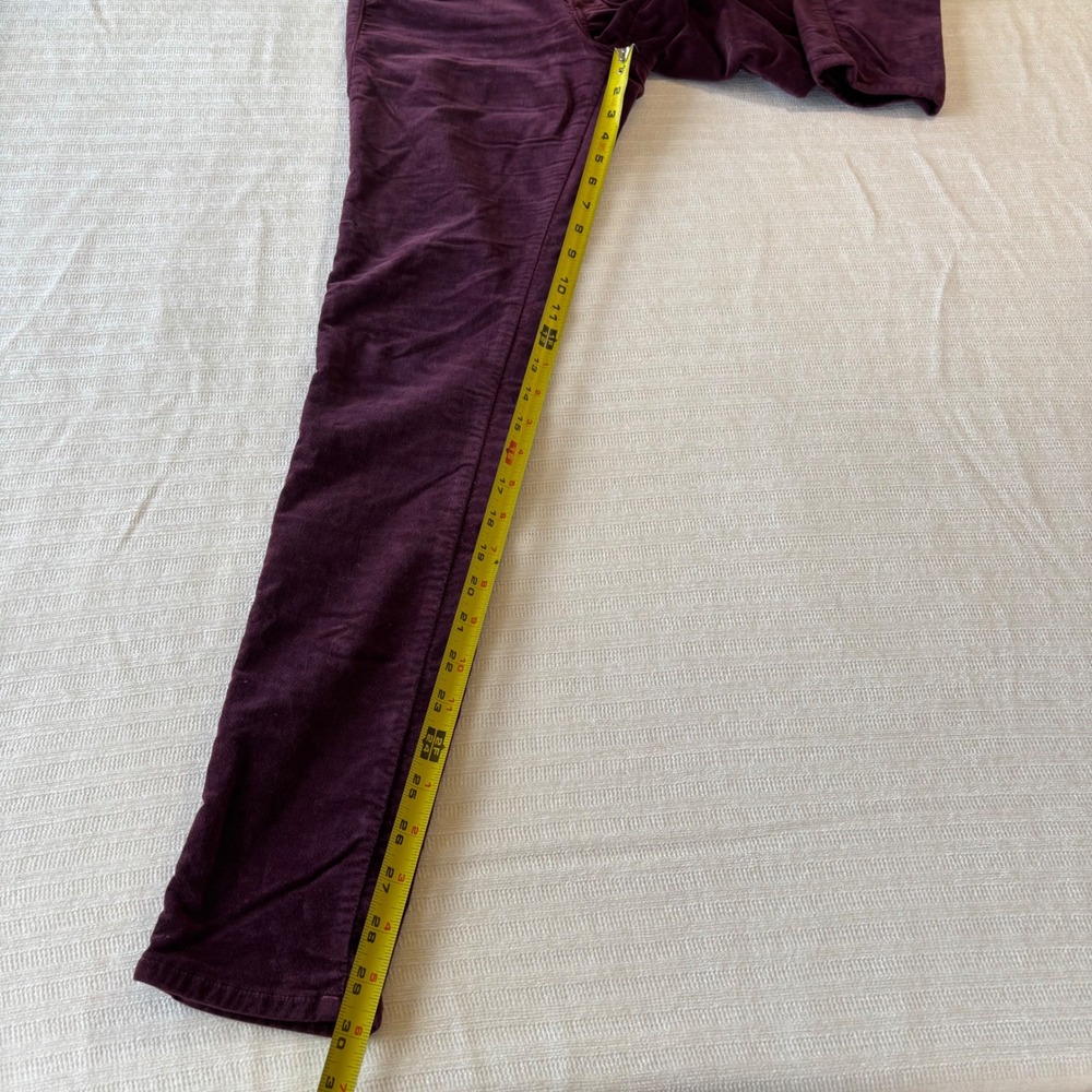 Rag & Bone Burgundy Corduroy Skinny Pants W1502Q232BUR Purple Women 26 - Picture 10 of 11